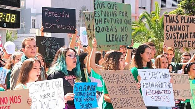 Canarias se suma a la concentración contra el cambio climático