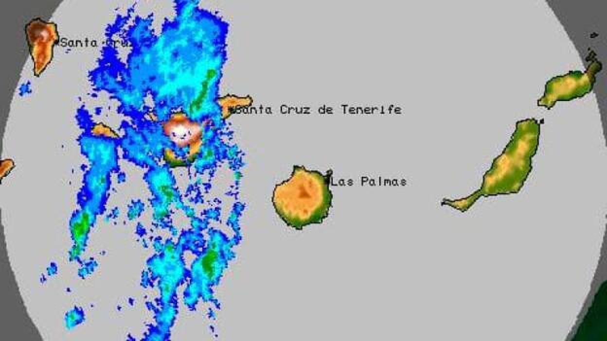 Aviso amarillo por lluvias este lunes en las islas de mayor relieve