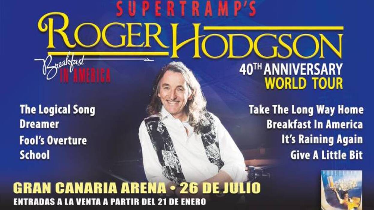 ‘Desayuno’ con Roger Hodgson en el Gran Canaria Arena