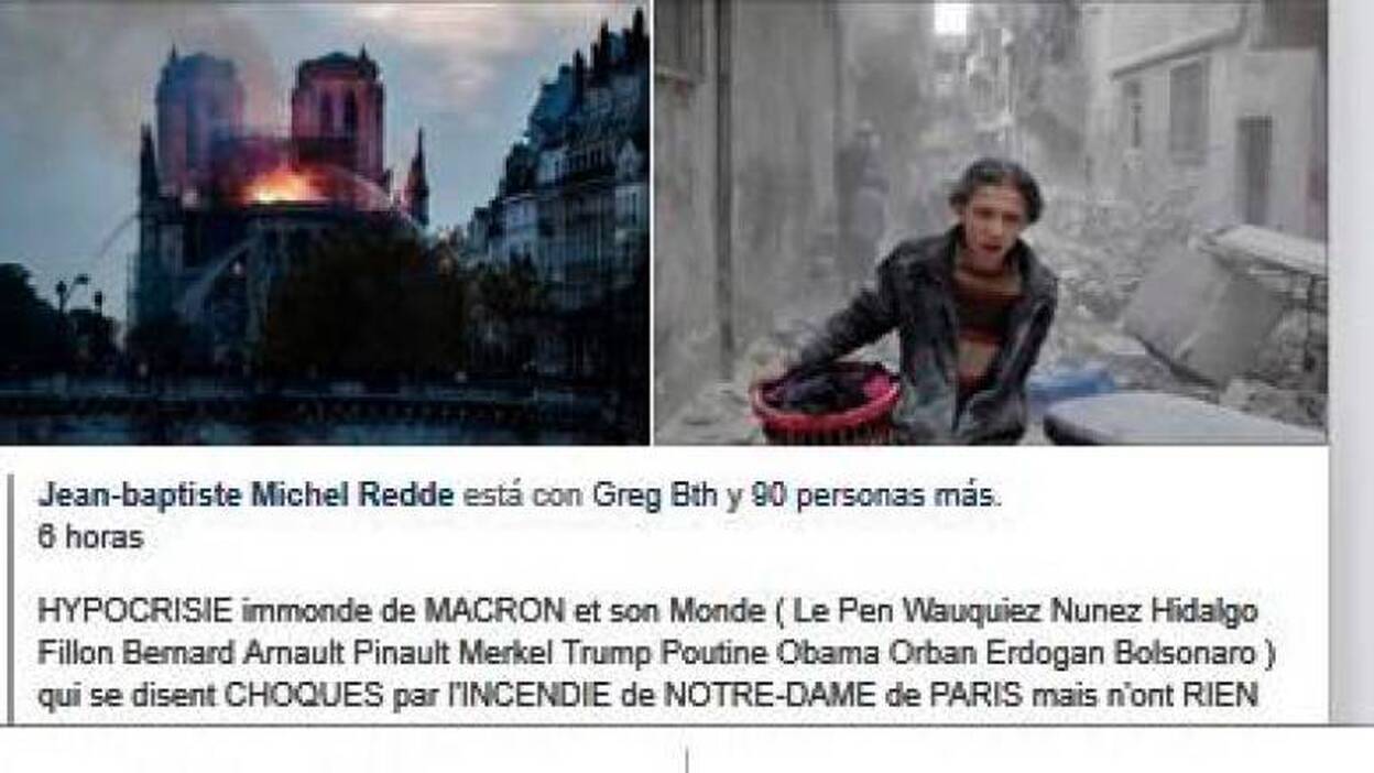 La exsecretaria de Guía Puede, sobre Notre Dame: «La única iglesia que ilumina es la que arde»