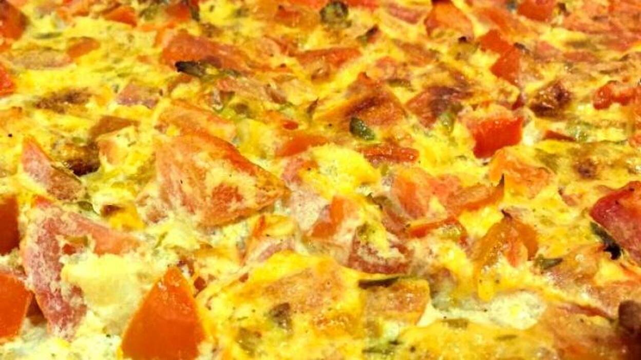 Quiche de tomate y berenjena