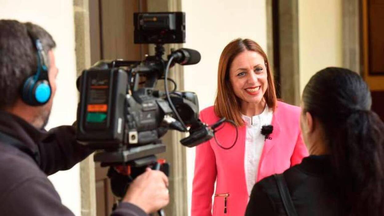 La diputada del PP Cristina Tavío pide el voto para Clavijo y Alonso, de CC