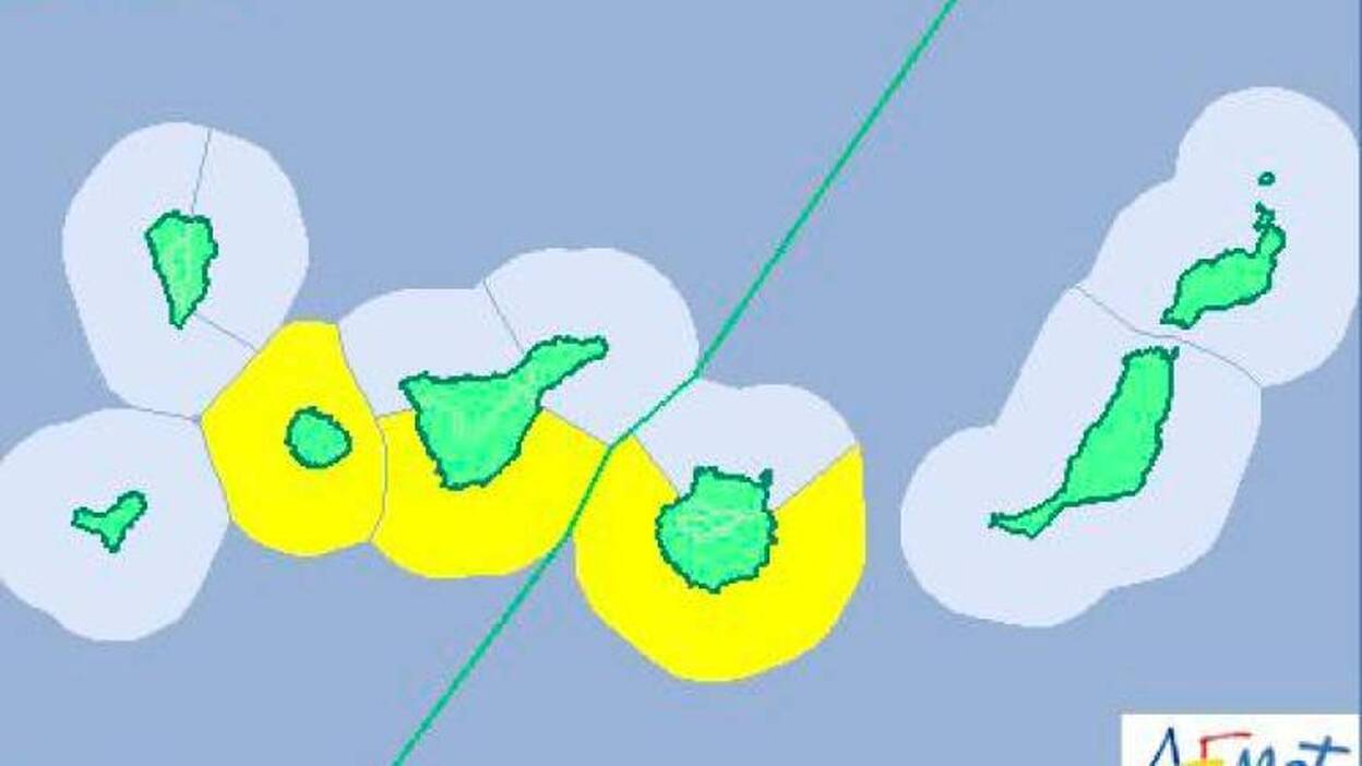 Aviso amarillo por fenómenos costeros hasta el martes en Gran Canaria, Tenerife y La Gomera