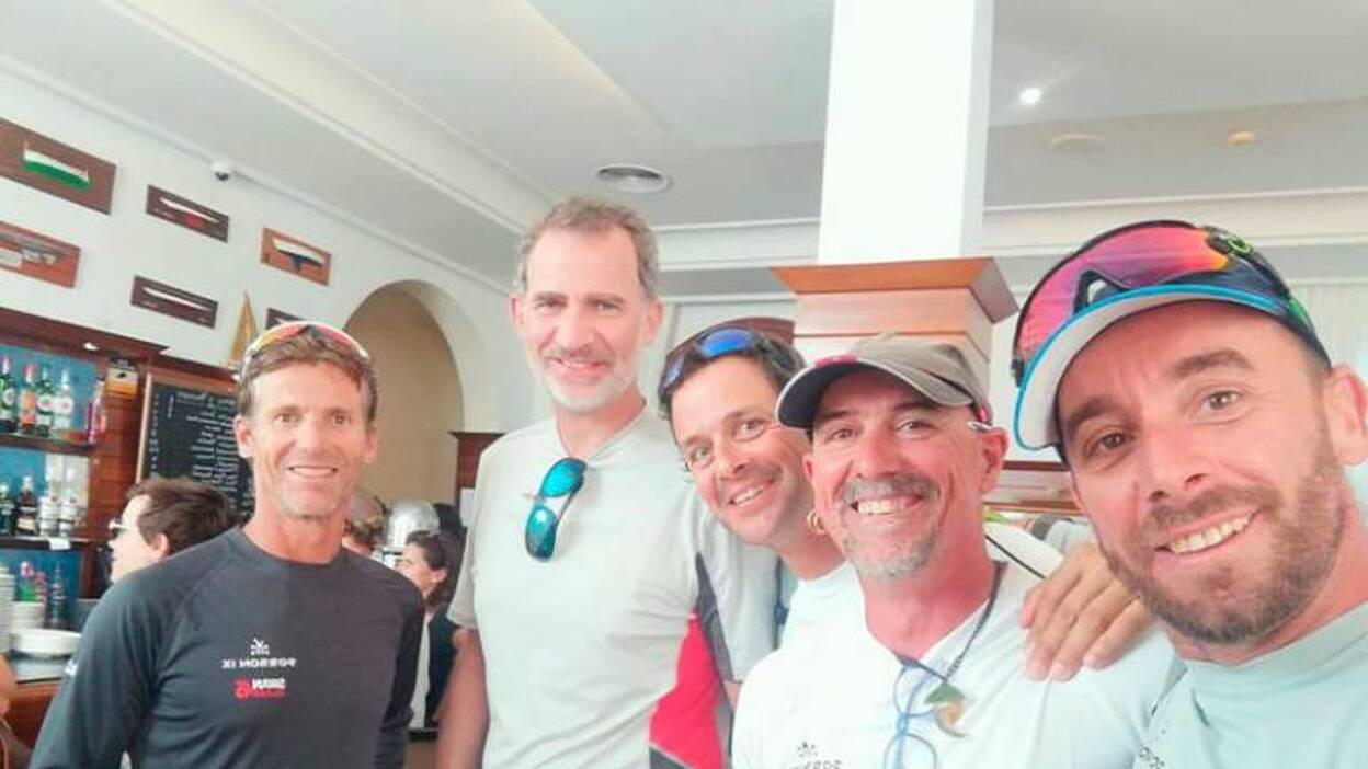 Felipe VI, con la vela lanzaroteña