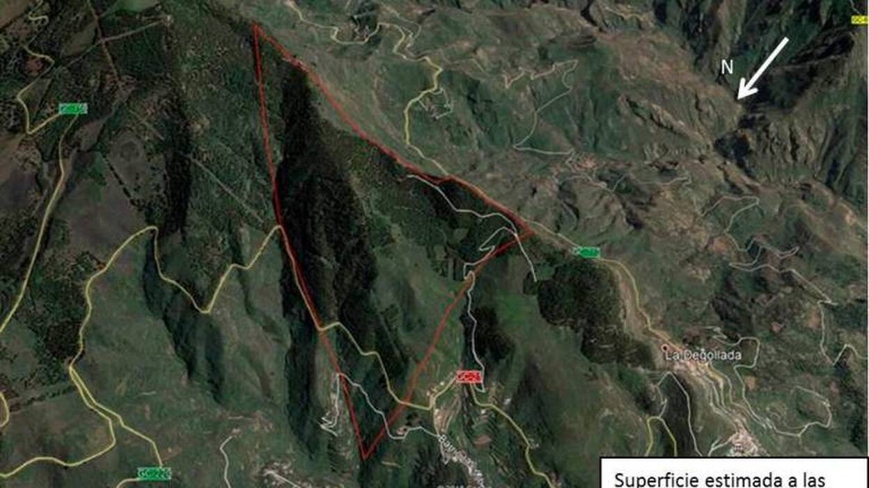 Arden 102 hectáreas en la Cumbre