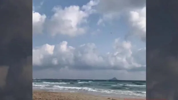 Se estrella un avión del Ejército del Aire en la costa de Murcia