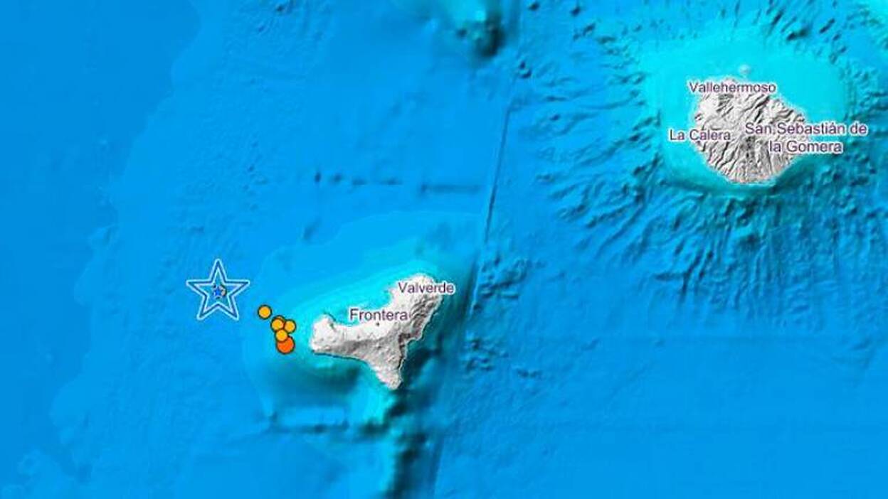 Terremoto de magnitud 5,7 al oeste de El Hierro