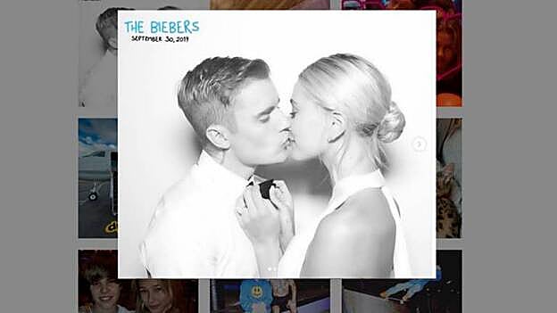 Justin y Hailey, primeras fotos de boda