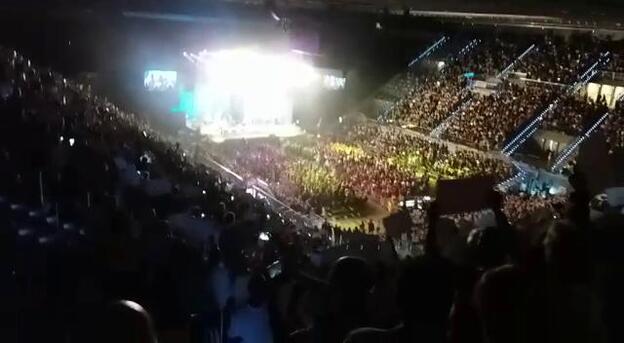 Apoteosis en el Arena al ritmo de la Banda de Guayedra