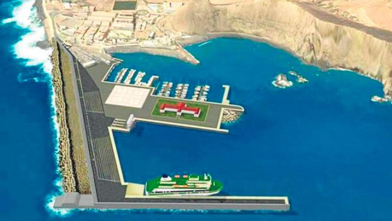 El Gobierno de Canarias para el macromuelle de Agaete