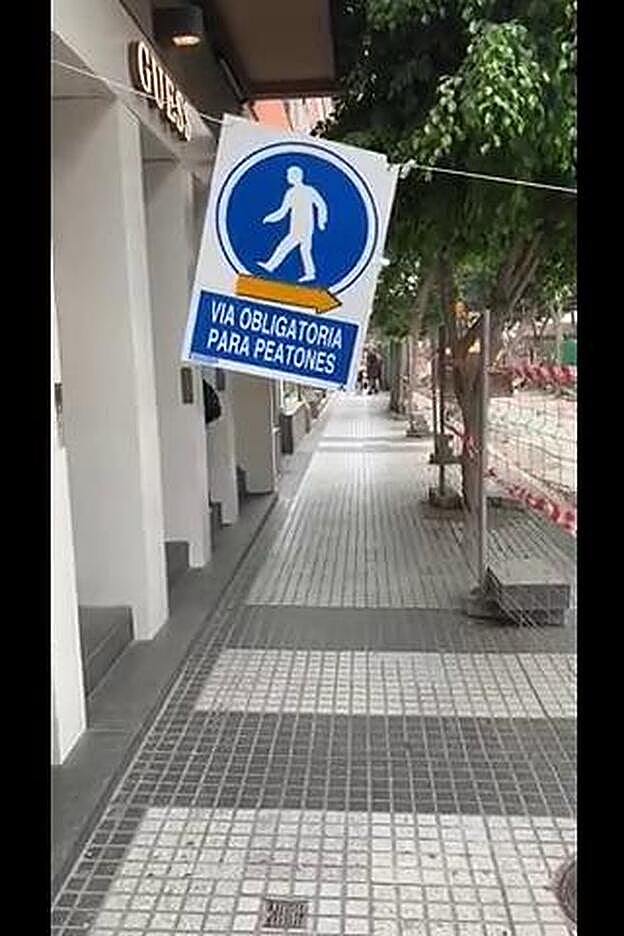 Callejón sin salida por obras en Mesa y López