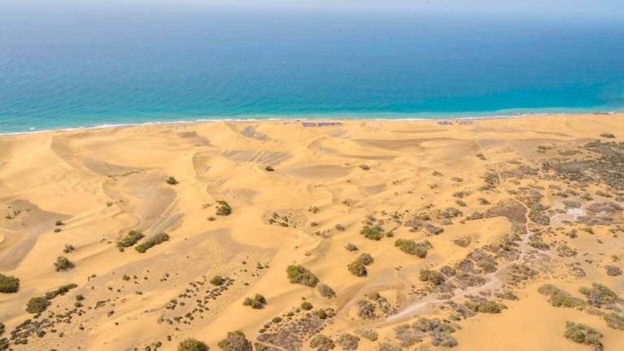 Salvan 52.000 metros cúbicos de arena de las Dunas de Maspalomas