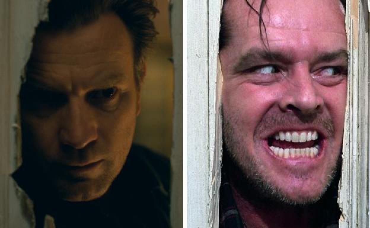 Ewan McGregor, en 'Doctor Sueño', y Jack Nicholson, en 'El resplandor'.