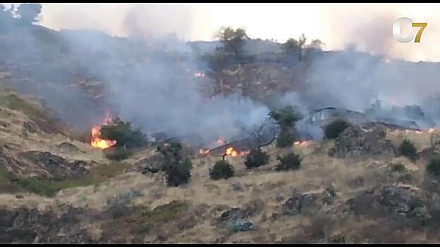 Detienen al hombre que prendió fuego en Las Lagunetas