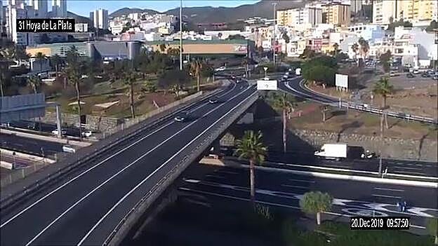 Retenciones por un accidente en La Laja