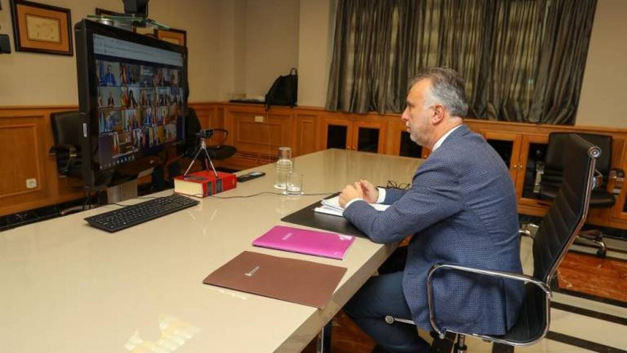 Rueda de prensa del presidente de Canarias