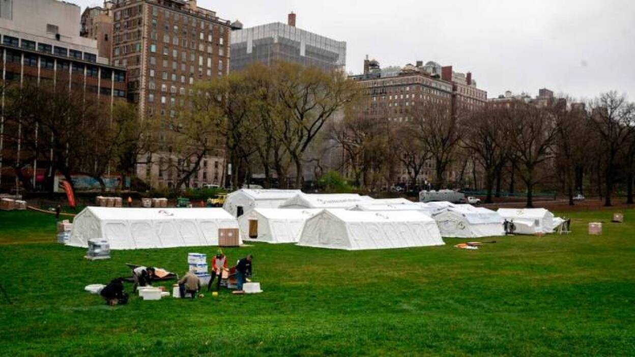 Central Park como nunca lo habías visto: así es su hospital campaña