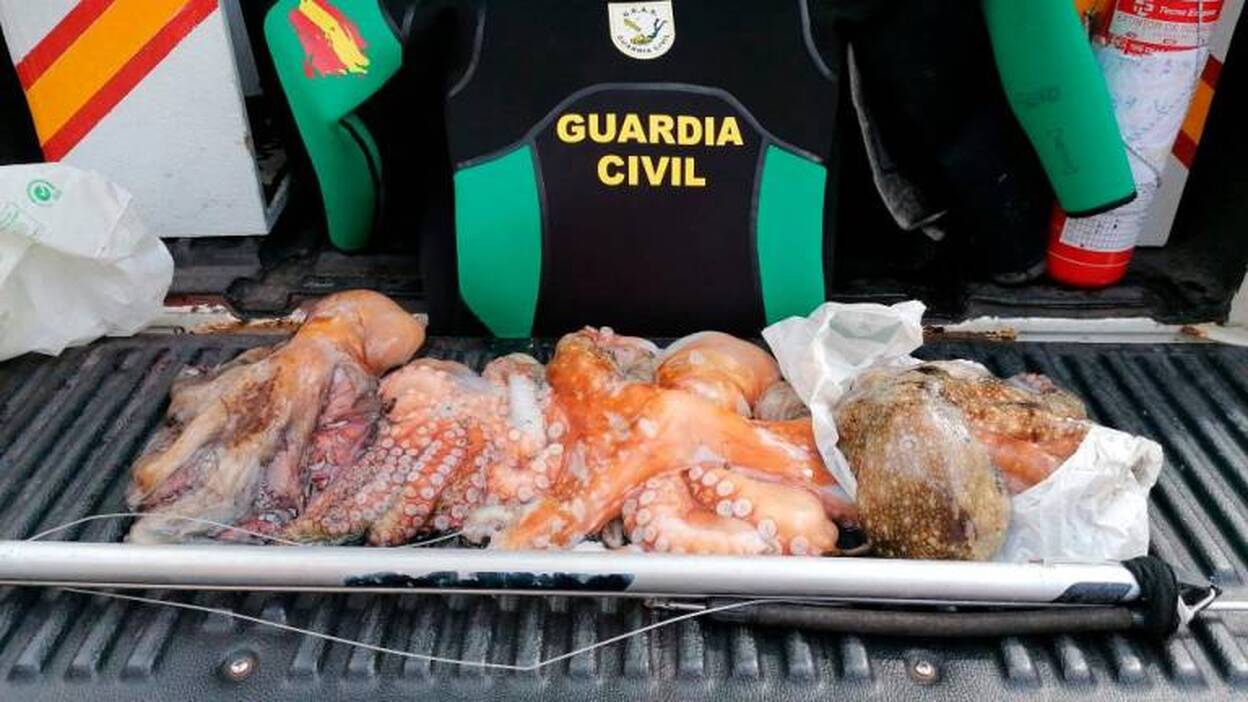 Sorprendido pescando con un fusil