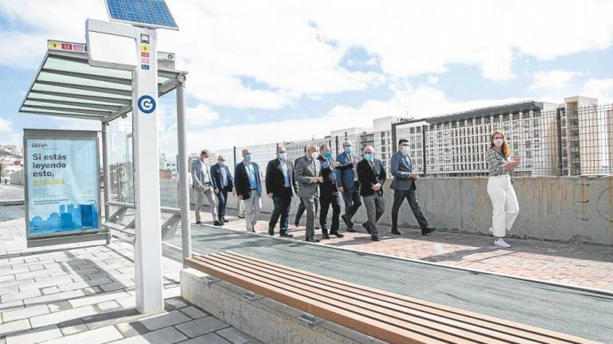 Acaba la obra de la MetroGuagua en el tramo de Blas Cabrera Felipe