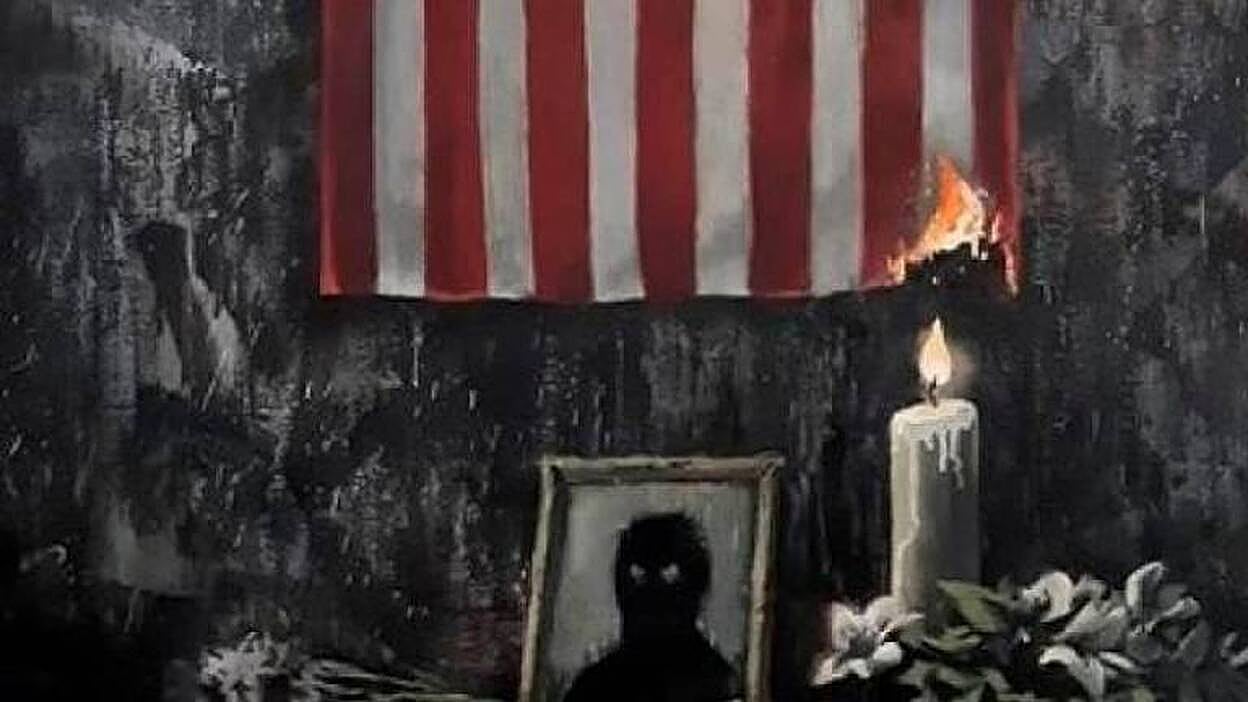 Banksy protesta por la muerte de Floyd