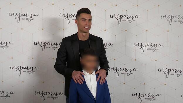 Tiernas felicitaciones a Cristiano Junior