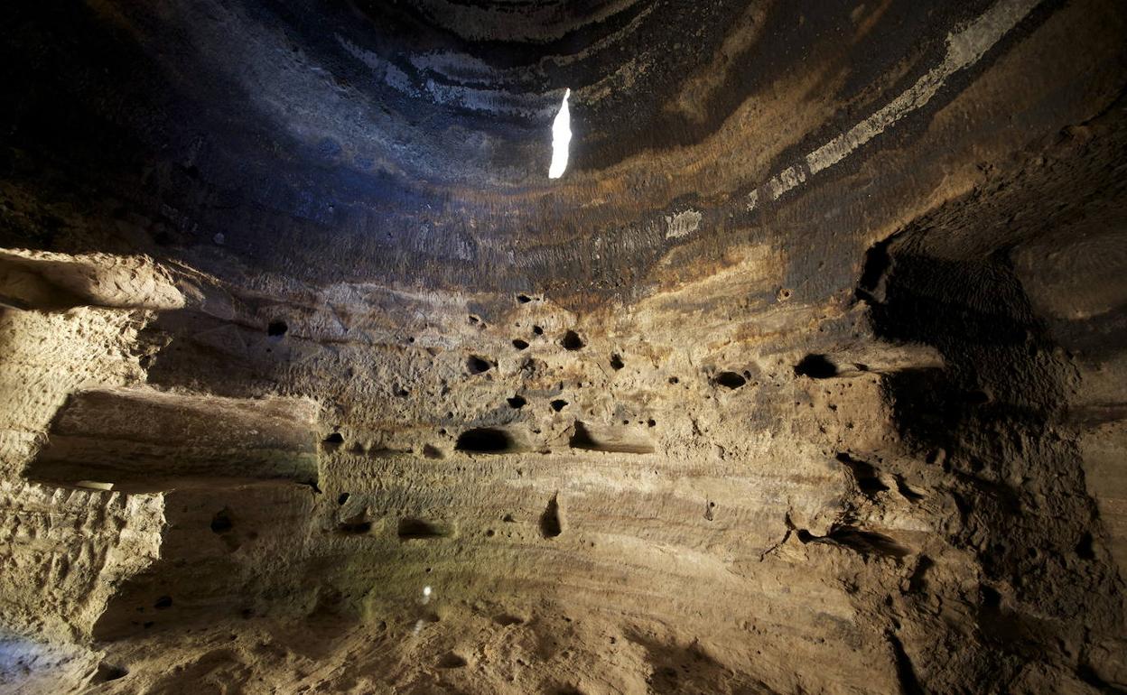 Imagen del yacimiento de Risco Caído