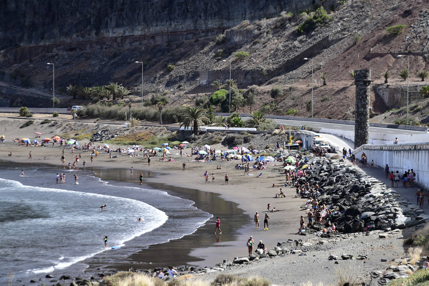 La playa ha sido el lugar preferido para combatir el calor. 