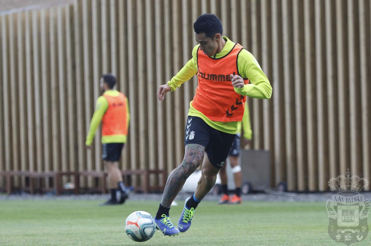 Araujo, en uno de sus últimos entrenamientos antes de irse a Grecia el pasado mes de enero. 