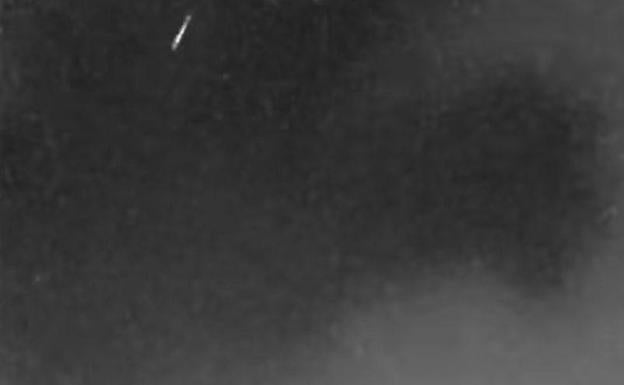 Captura de la caída del meteorito