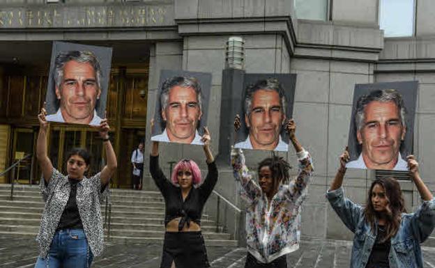 Protesta contra Epstein en 2019 