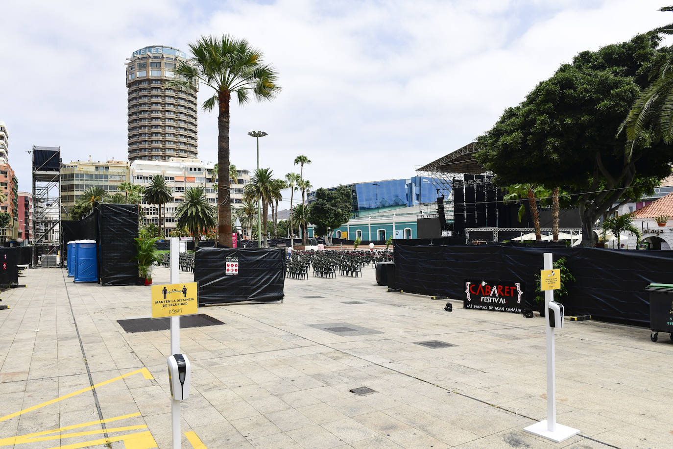 Imagen del interior del recinto del parque de Santa Catalina.