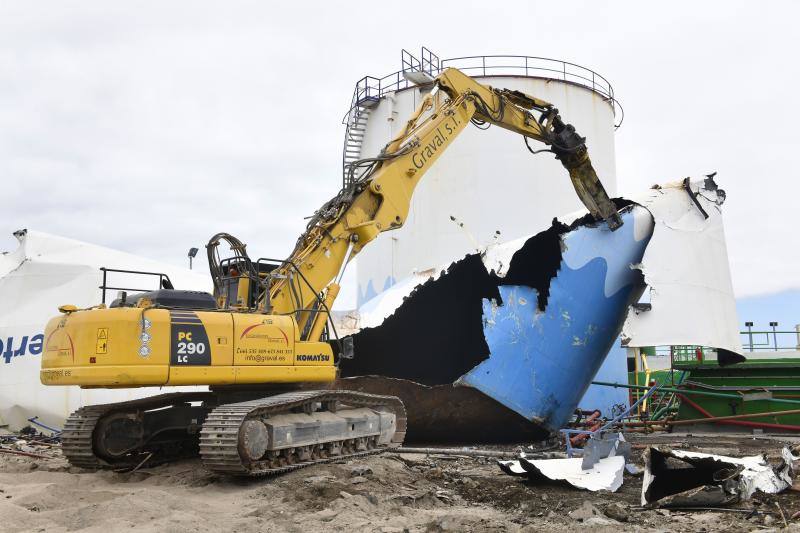 Trabajos en el puerto capitalino.