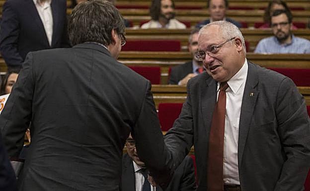 Lluis Puig, en una imagen de archivo en el Parlamento catalán.