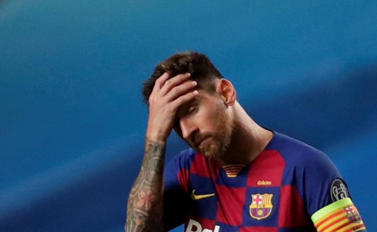 Messi, desolado. 