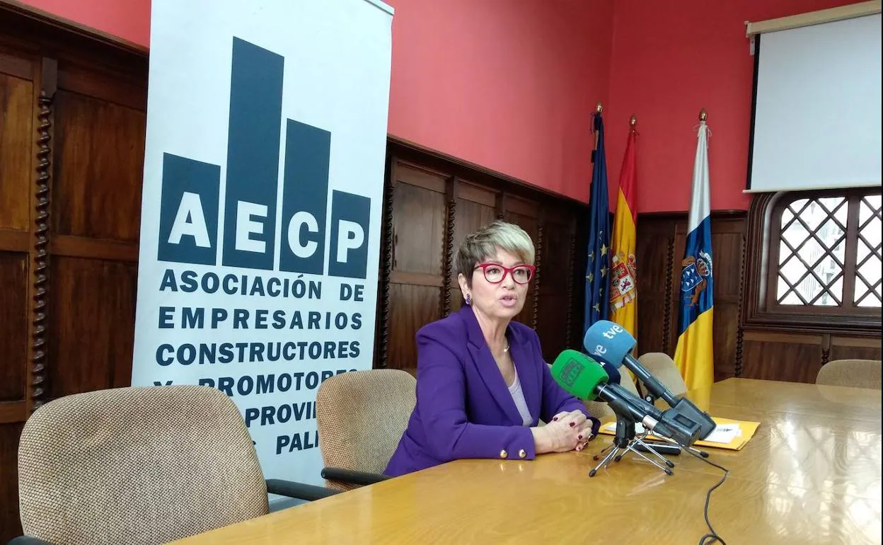 La presidenta de la Asociación de Constructores y Promotores de Las Palmas, María de la Salud Gil. 