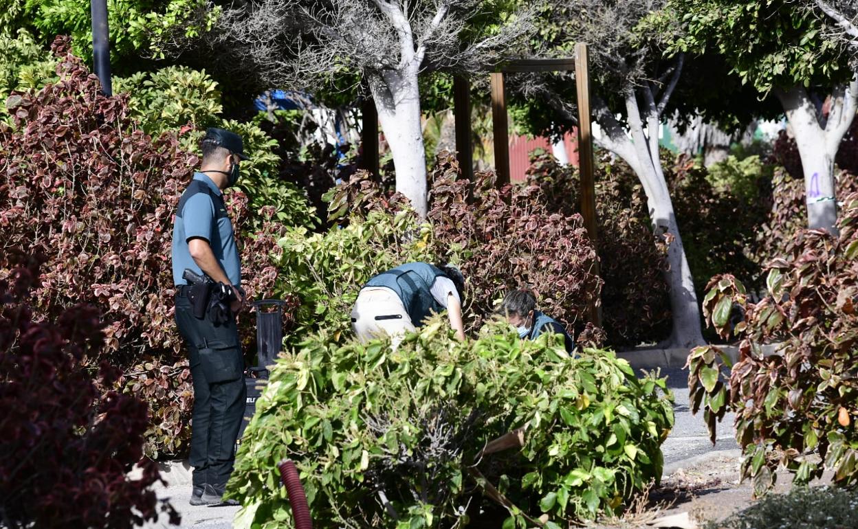 Imagen de la Guardia Civil en el lugar del suceso.. Arcadio Suárez