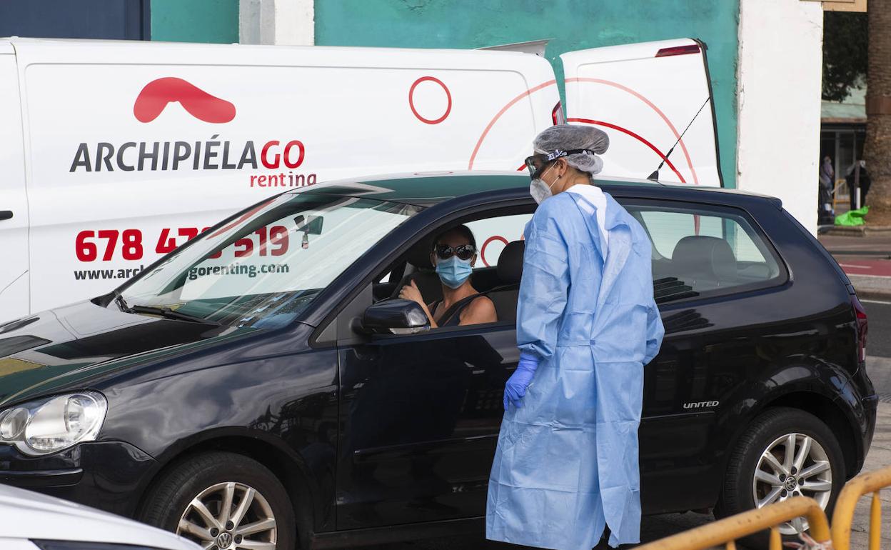 Toma de muestras para el test covid