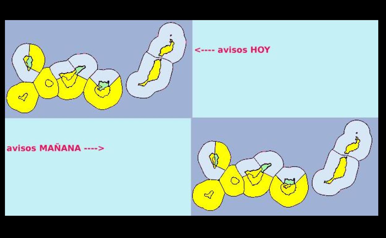 Aviso amarillo por ola de calor en Canarias