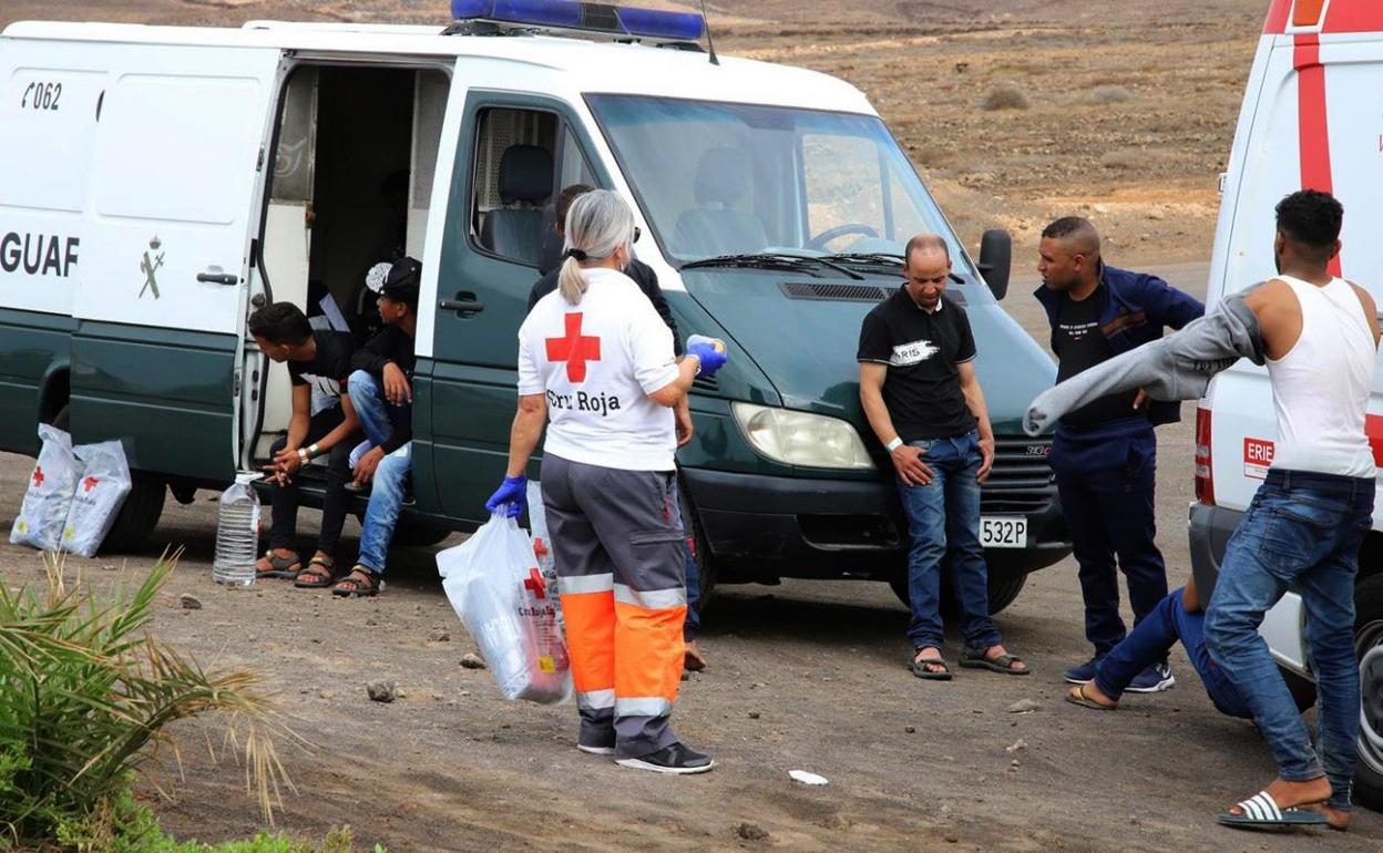 Inmigrantes llegados al Norte.