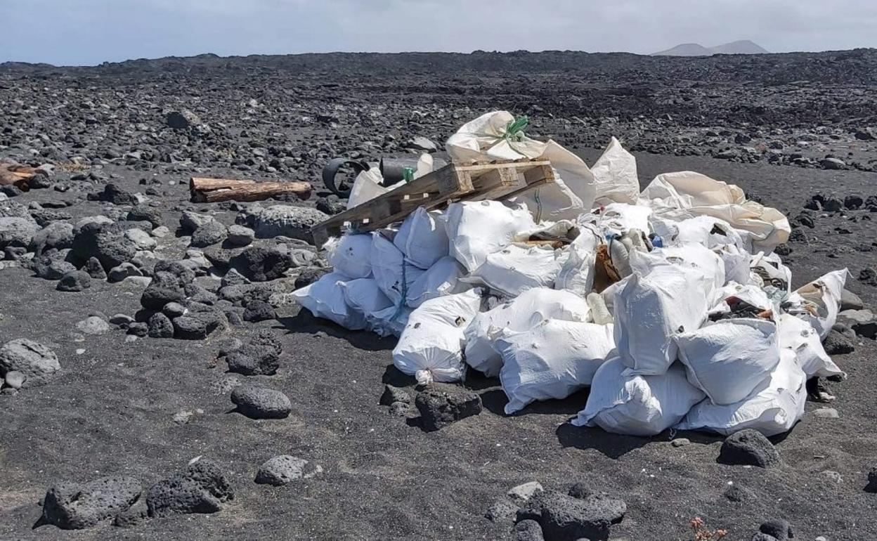 Restos en Timanfaya. 