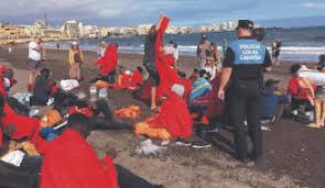 Inmigrantes llagados a las islas. 