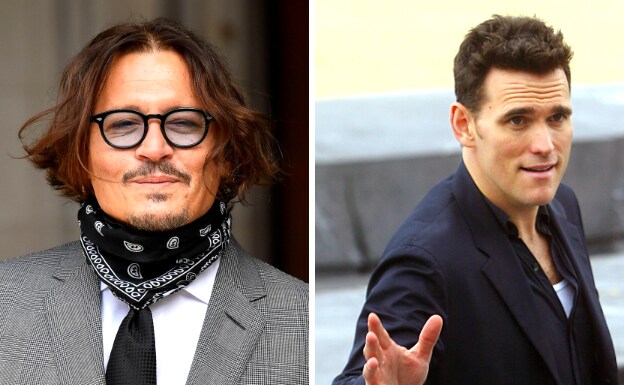 Los actores Johnny Depp y Matt Dillon.