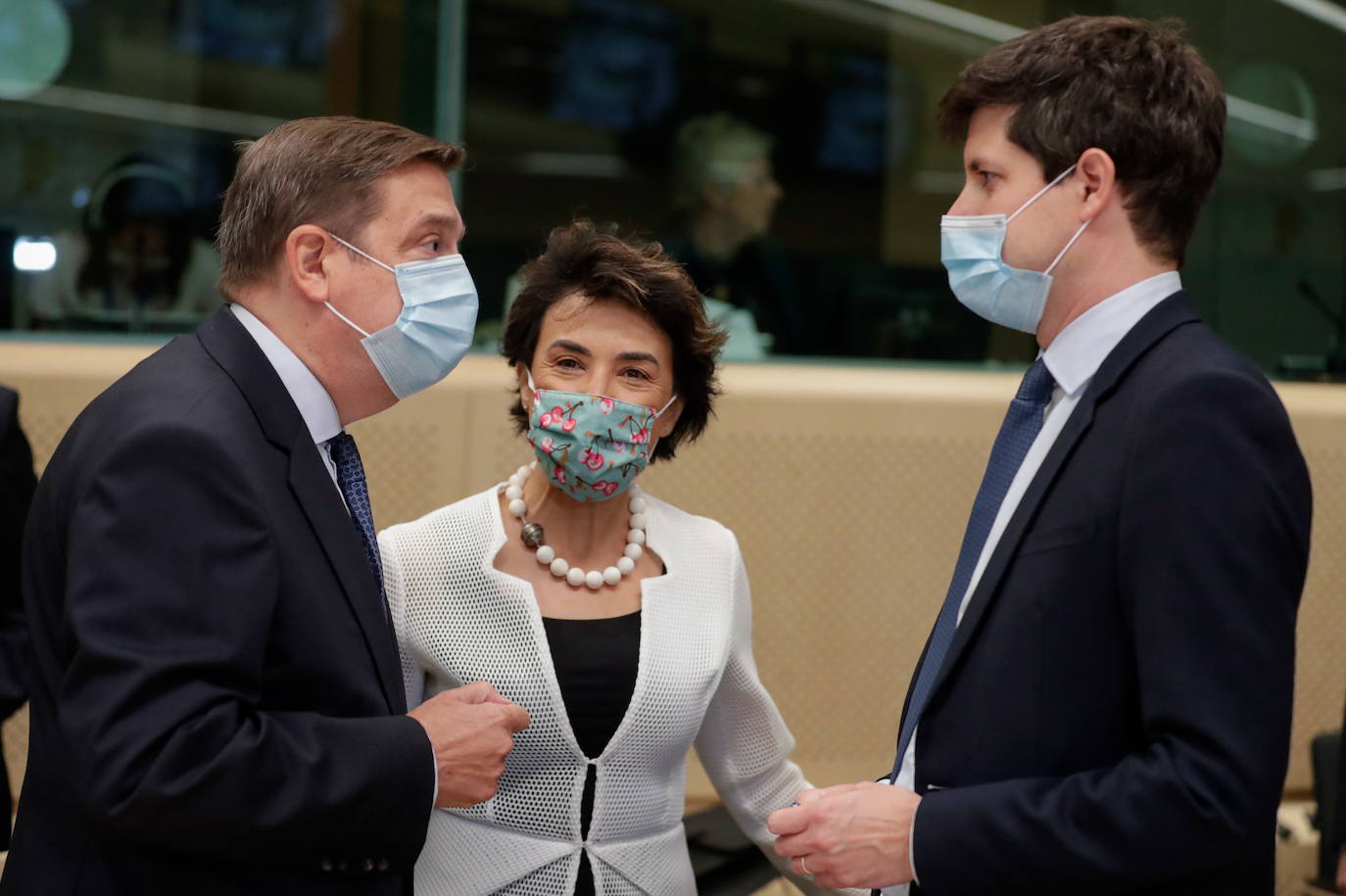 El Ministro de Agricultura, Luis Planas en Bruselas. 