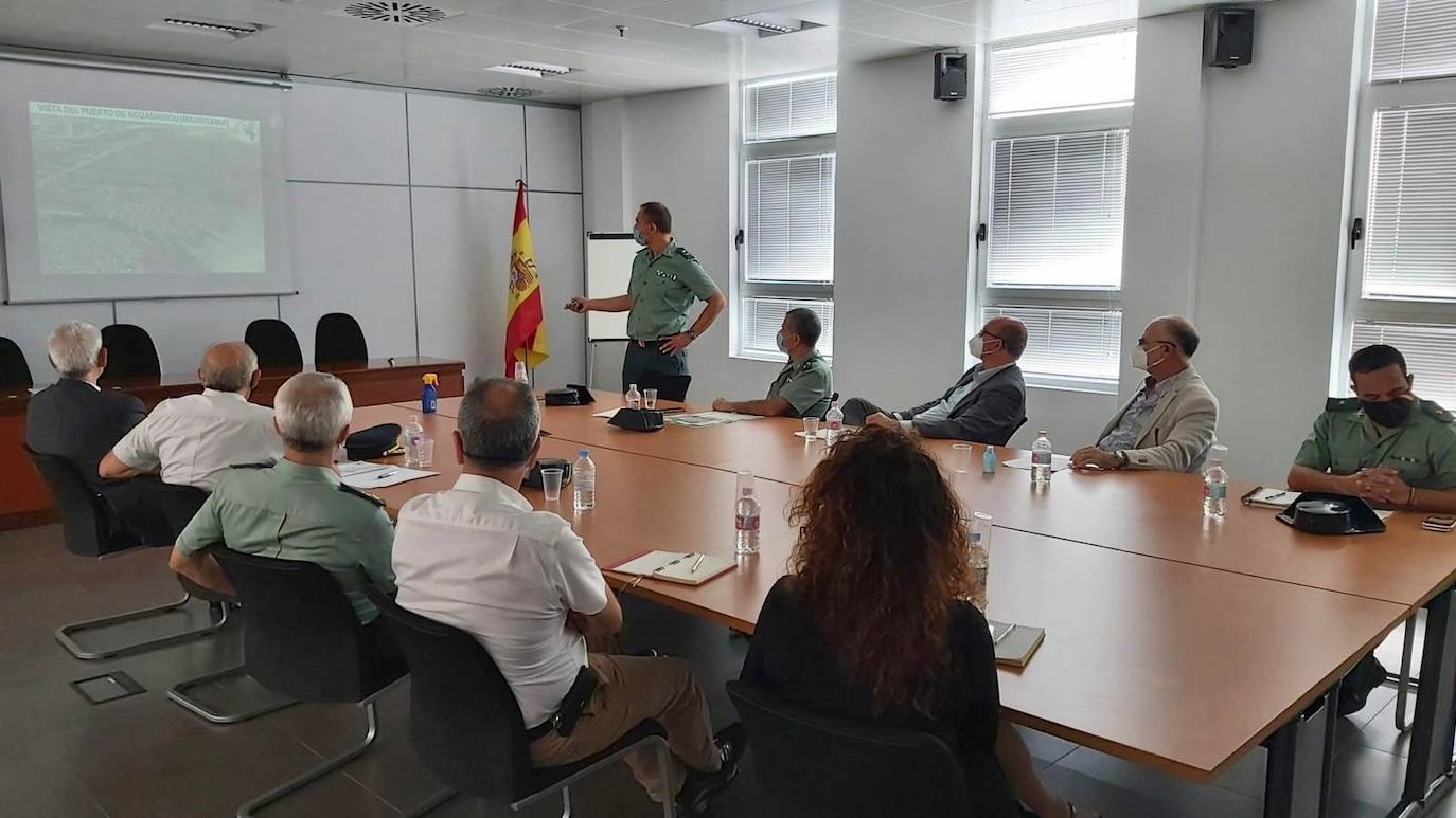Imagen de la reunión del Centro de Coordinación Regional de Canarias (CCRC), hoy. 