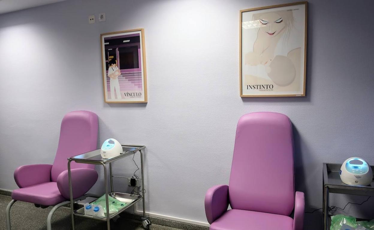 Imagen del lactario, en el hospital de La Candelaria. 