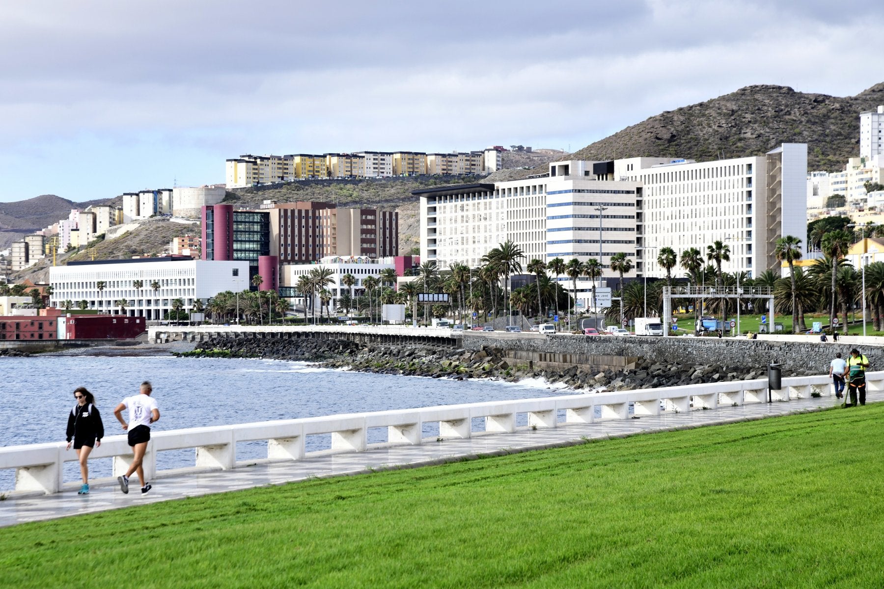 Imagen tomada en mayo, en la fase 1 de la desescalada, del complejo hospitalario Insular Materno Infantil, en la capital grancanaria. 