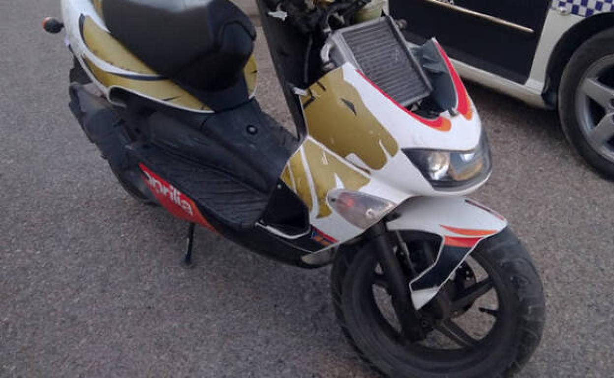 La propietaria finalmente pudo recuperar su ciclomotor. 