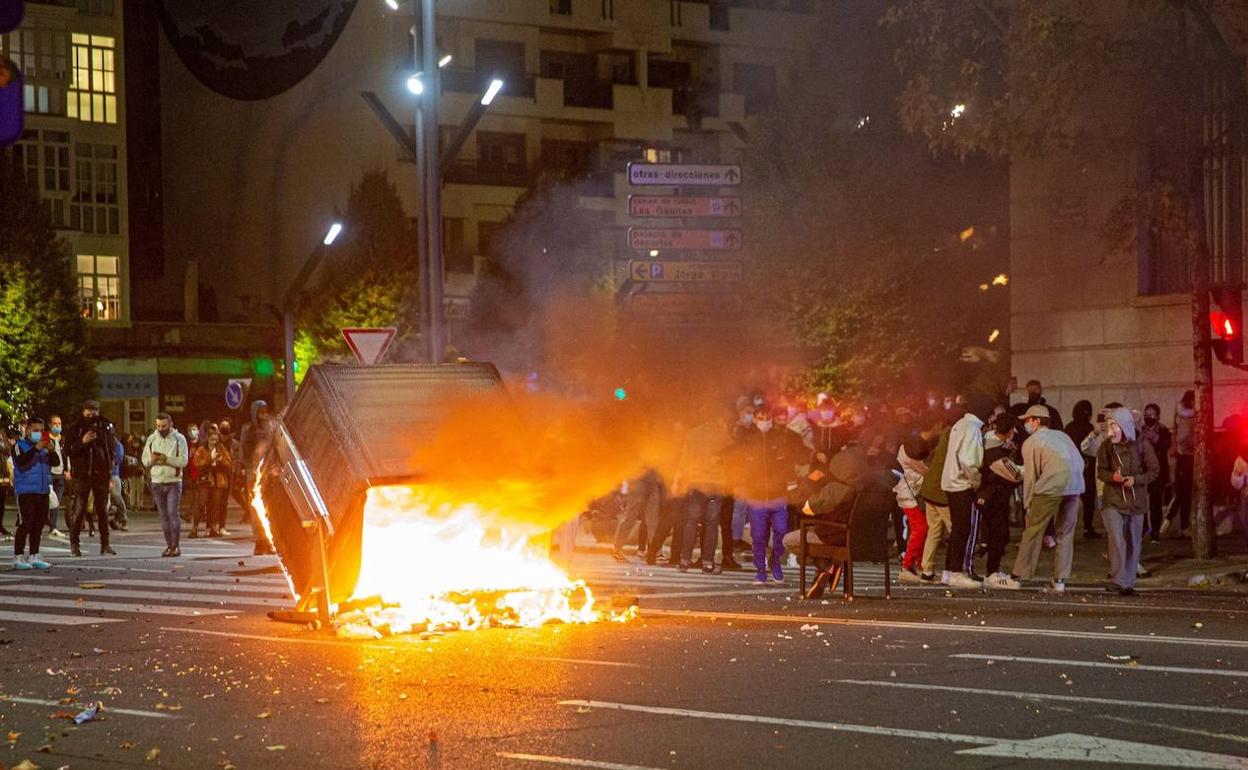 Disturbios recientes en la ciudad de Logroño. EFE