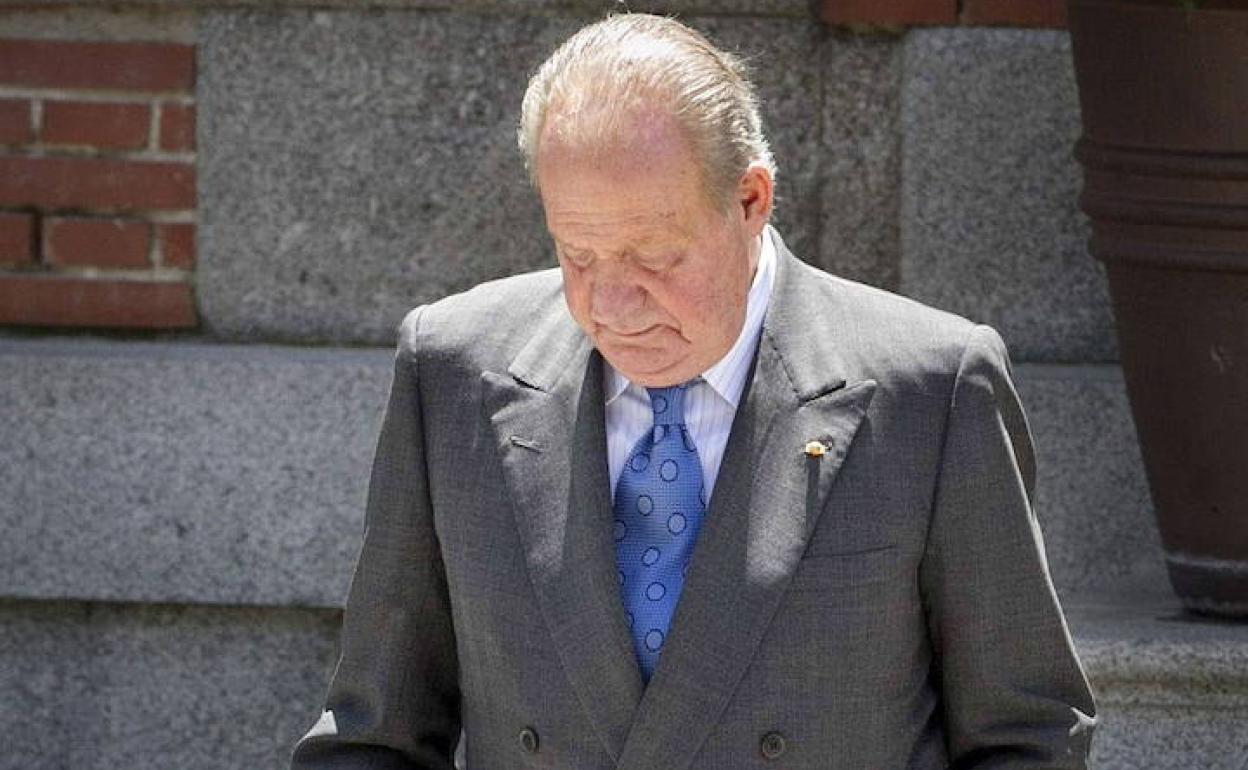 Don Juan Carlos, en junio de 2014, días después de anunciar su intención de abdicar.