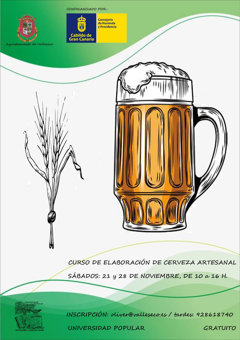 Valleseco organiza un curso de elaboración de cerveza artesanal